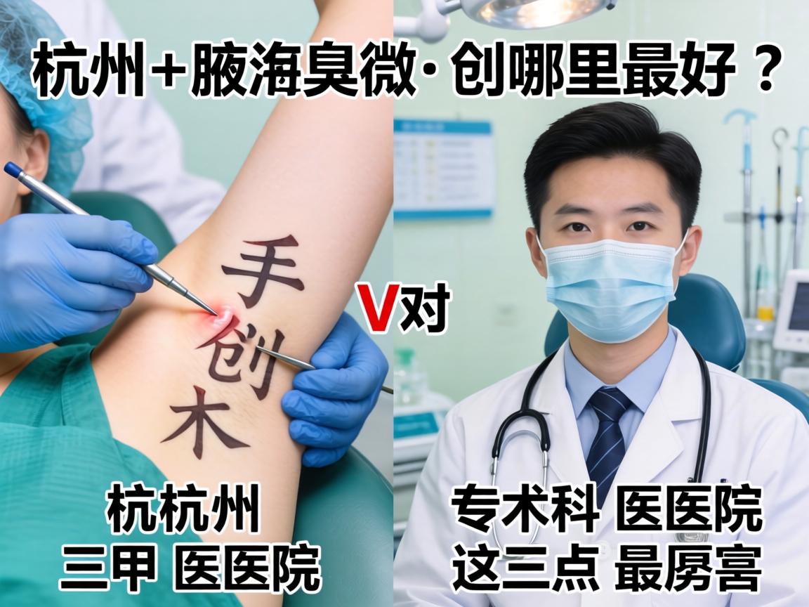 杭州腋臭微创手术哪里最好？对比杭州三甲医院与专科医院，这三点最厉害