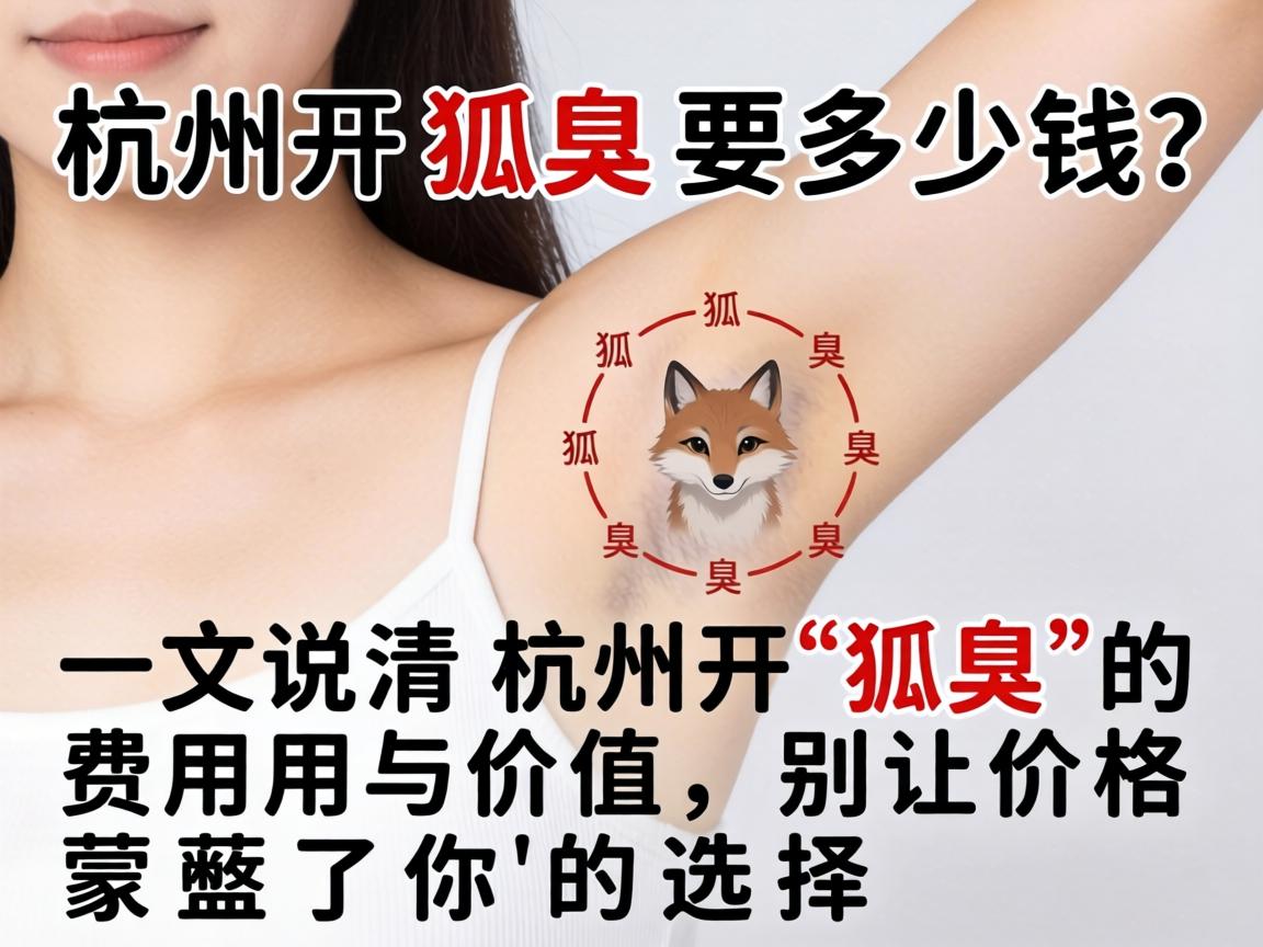 杭州开狐臭要多少钱？一文说清杭州开狐臭的费用与价值，别让价格蒙蔽了你的选择