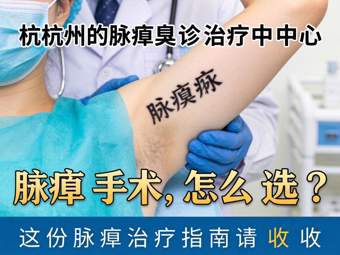 杭州腋臭诊疗中心，腋臭手术怎么选？这份腋臭治疗指南请收好