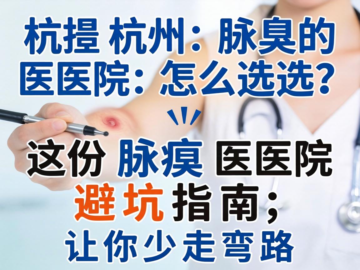 杭州腋臭医院怎么选？这份腋臭医院避坑指南，让你少走弯路