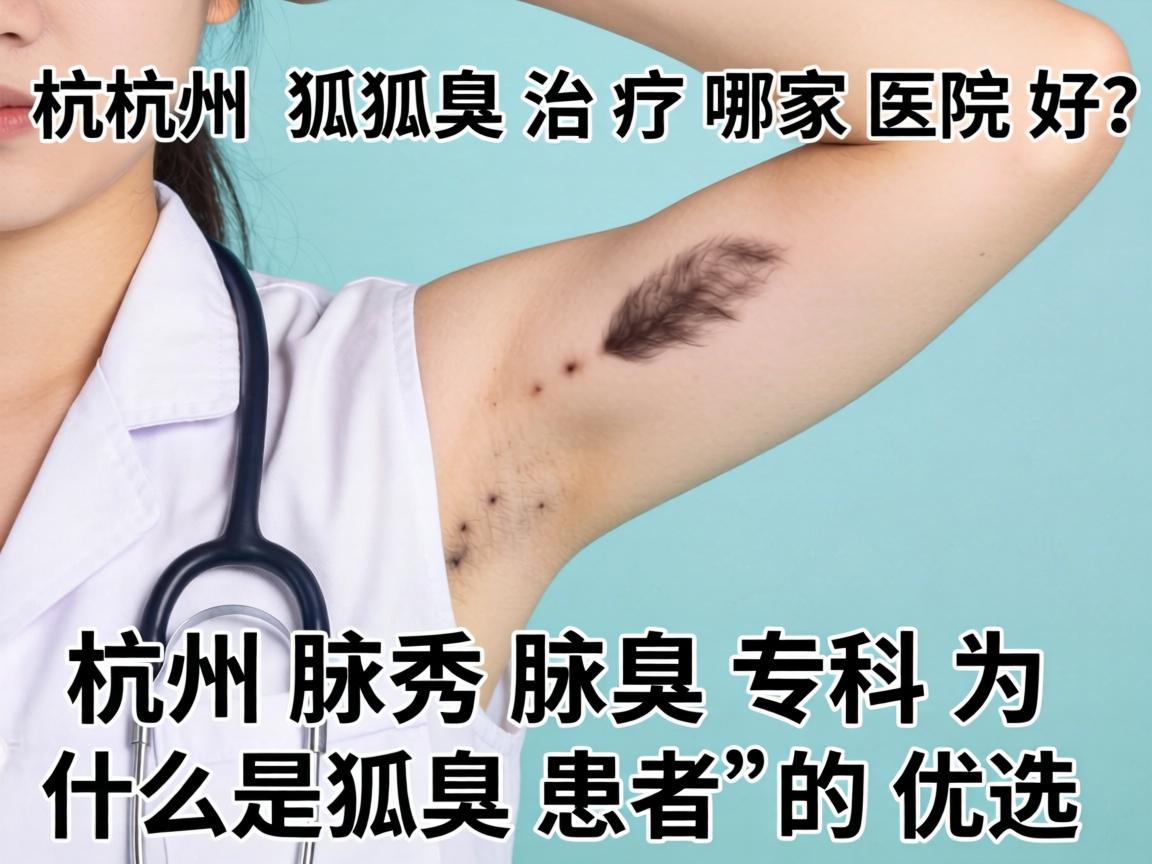 杭州狐臭治疗哪家医院好？杭州腋秀腋臭专科为什么是狐臭患者的优选
