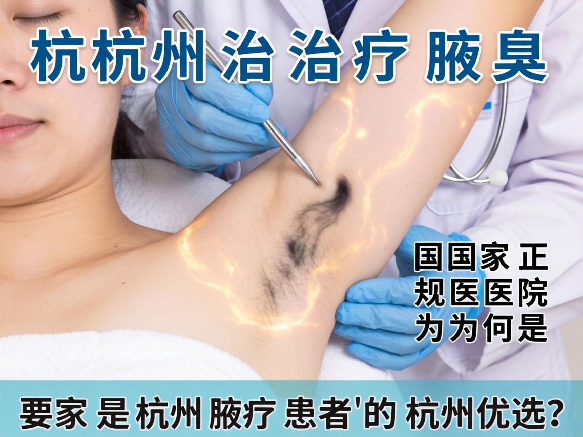 杭州治疗腋臭，这家国家正规医院为何是杭州腋臭患者的杭州优选？