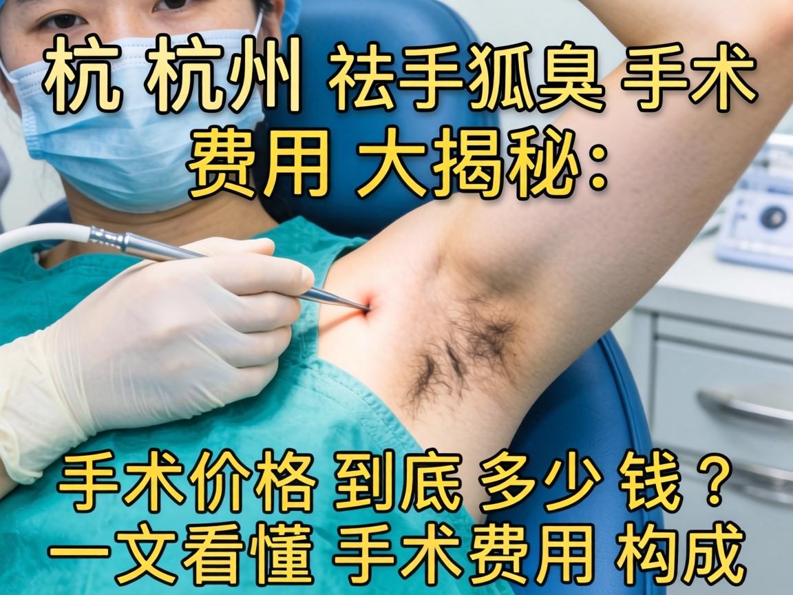 杭州祛狐臭手术费用大揭秘，手术价格到底多少钱？一文看懂手术费用构成