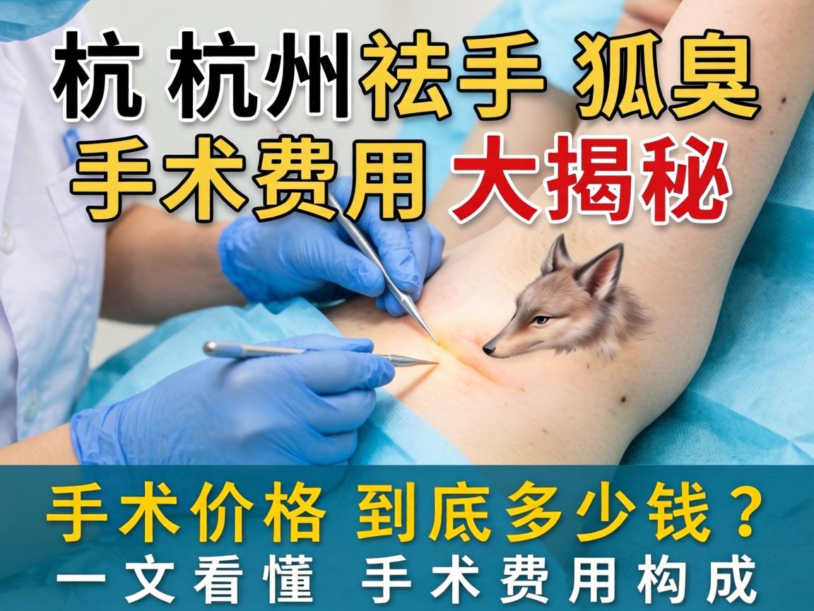 杭州祛狐臭手术费用大揭秘，手术价格到底多少钱？一文看懂手术费用构成