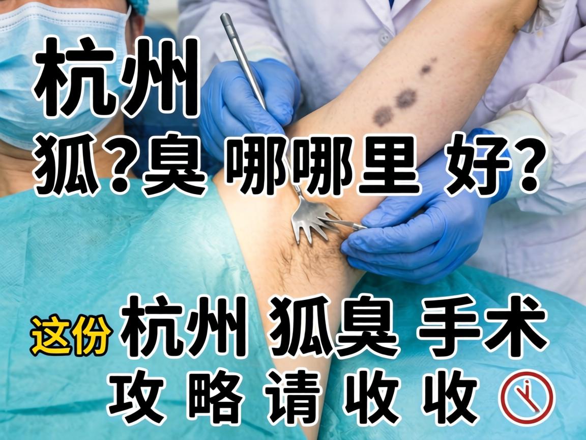 杭州狐臭手术哪里好？这份杭州狐臭手术攻略请收好