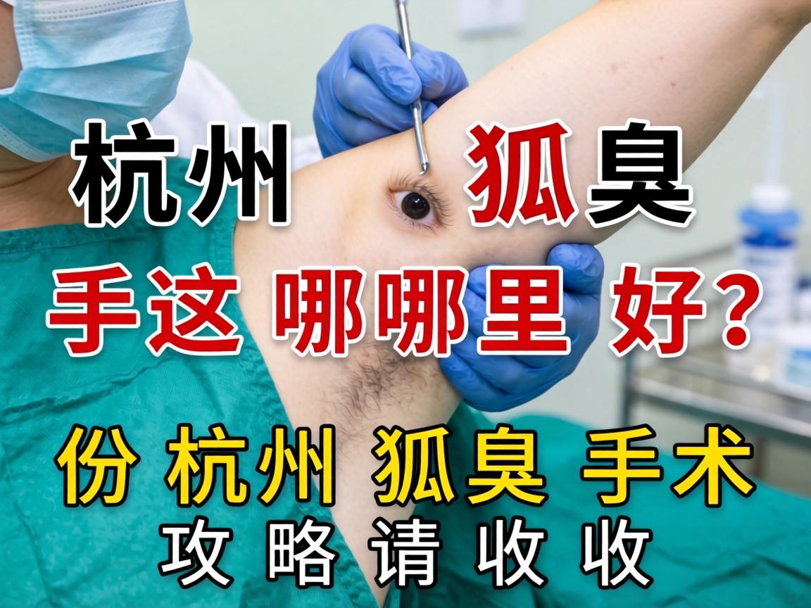 杭州狐臭手术哪里好？这份杭州狐臭手术攻略请收好
