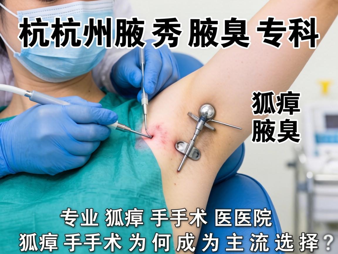 杭州腋秀腋臭专科，专业狐臭手术医院，狐臭手术为何成为主流选择？
