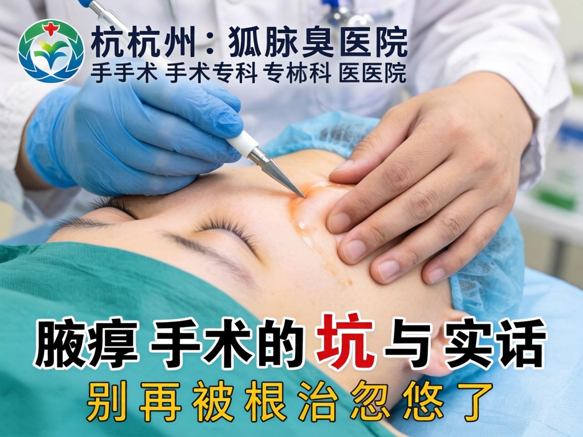 杭州狐臭手术专科医院，腋臭手术的坑与实话，别再被根治忽悠了
