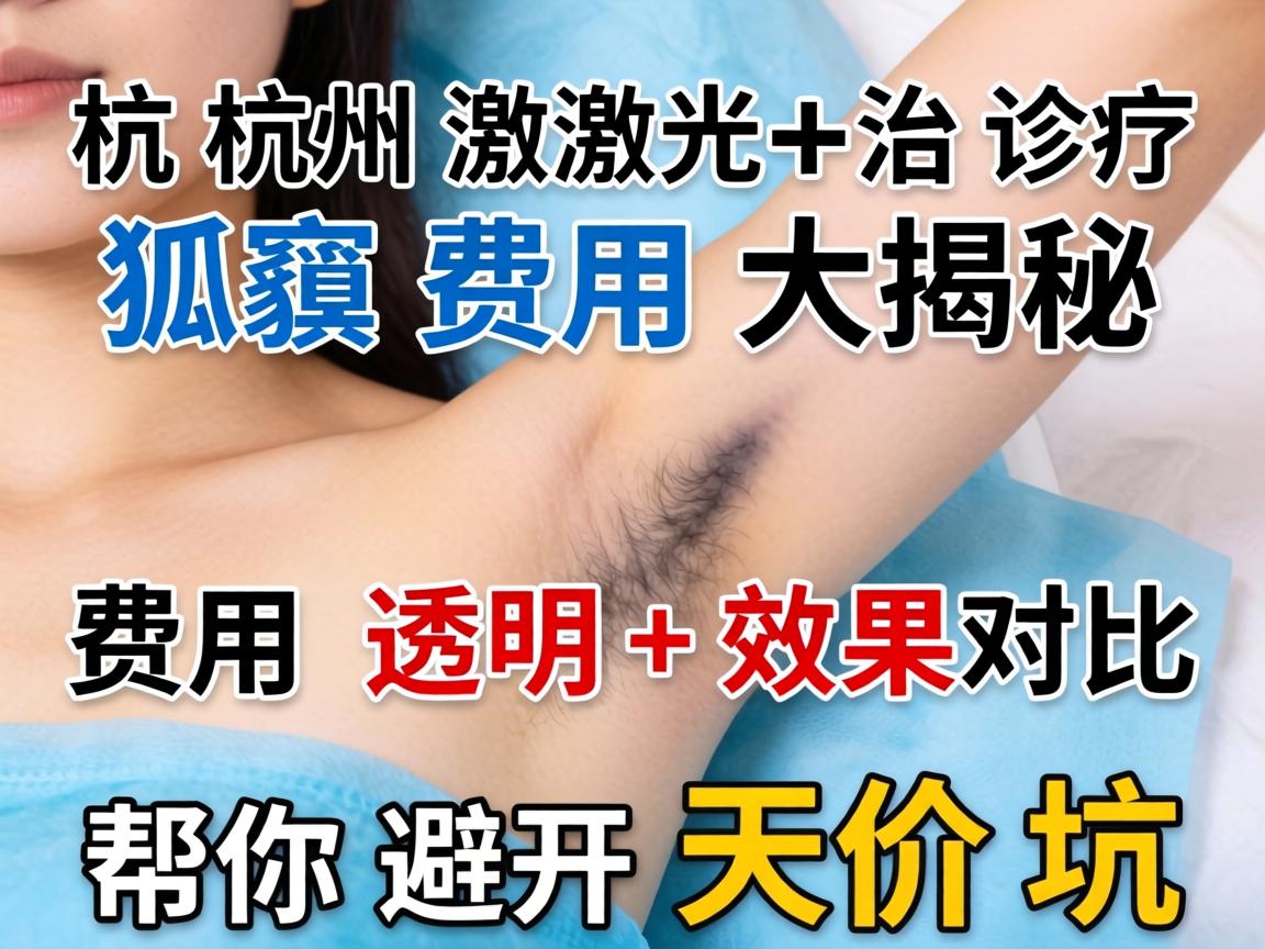 杭州激光治疗狐臭费用大揭秘，费用透明+效果对比，帮你避开天价坑