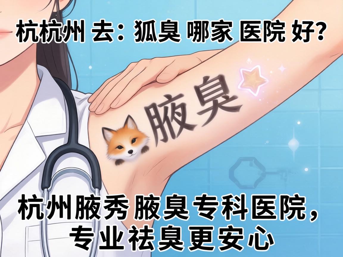 杭州去狐臭哪家医院好？杭州腋秀腋臭专科医院，专业祛臭更安心