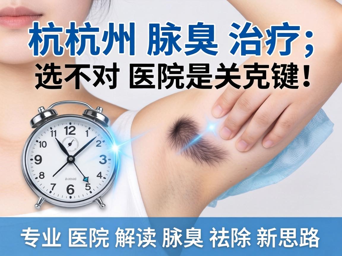 杭州腋臭治疗，选对医院是关键！专业医院解读腋臭祛除新思路