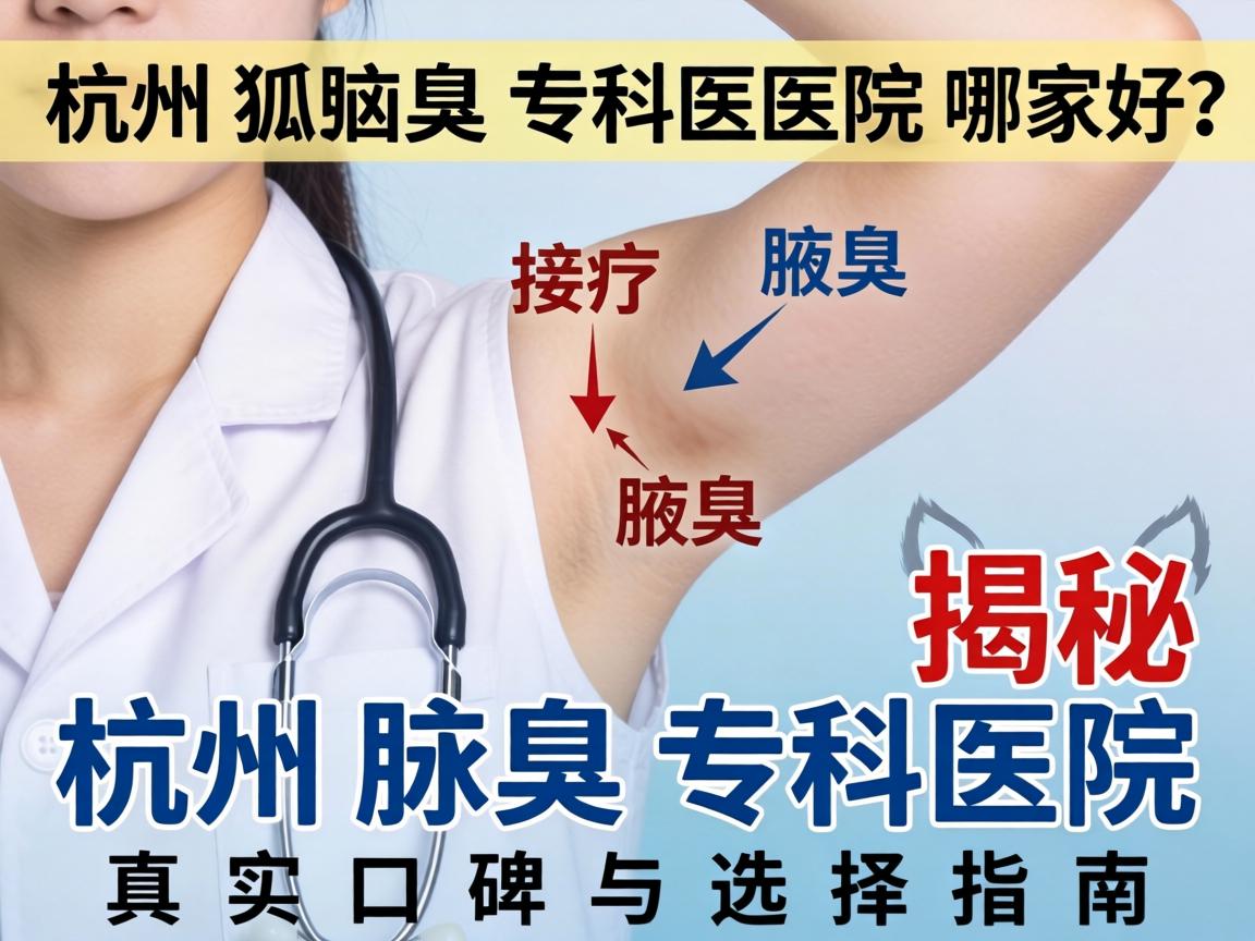 杭州狐臭专科医院哪家好？揭秘杭州腋臭专科医院真实口碑与选择指南