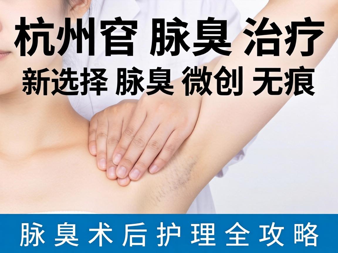 杭州腋臭治疗新选择，腋臭微创无痕，腋臭术后护理全攻略