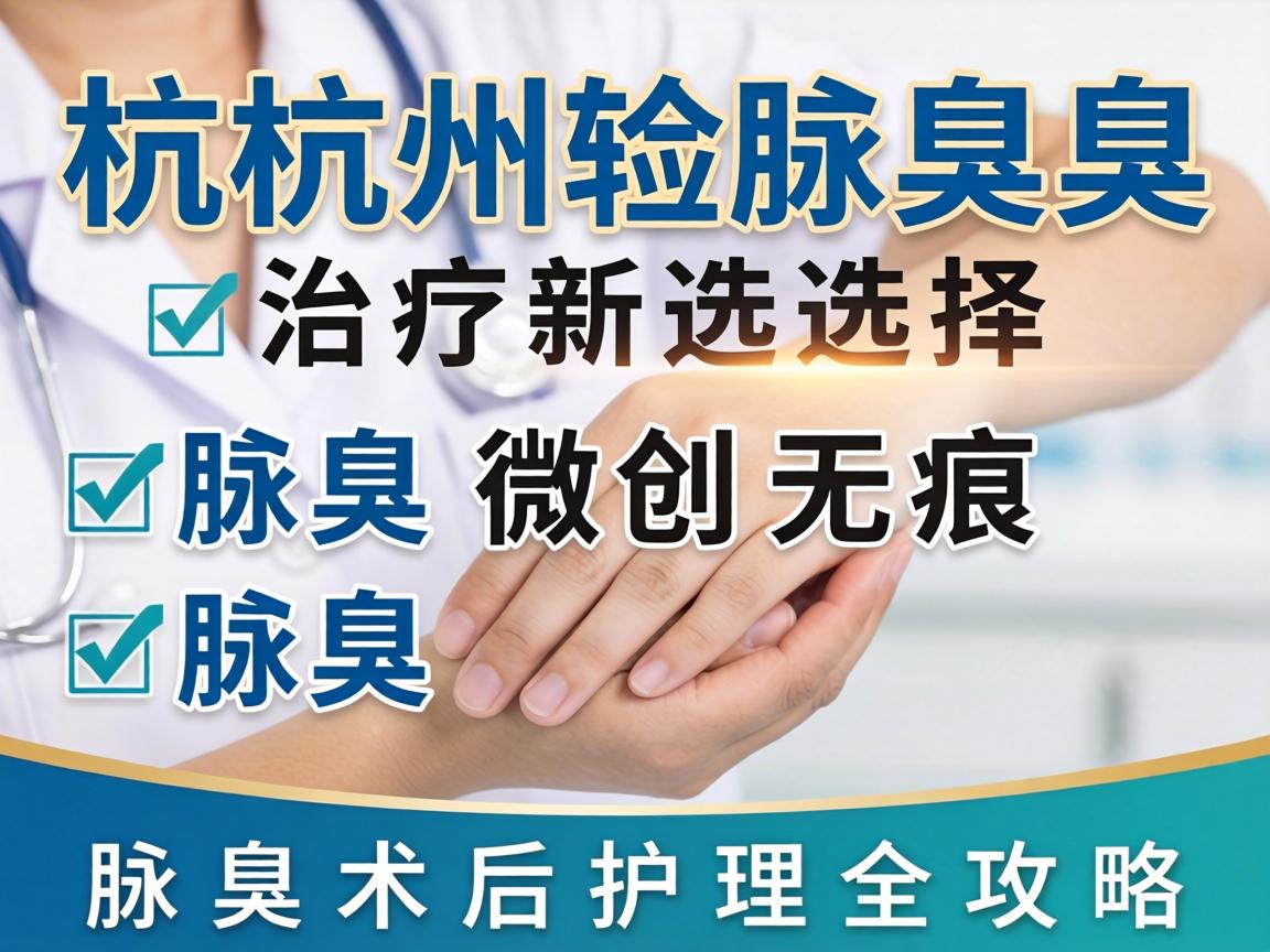 杭州腋臭治疗新选择，腋臭微创无痕，腋臭术后护理全攻略