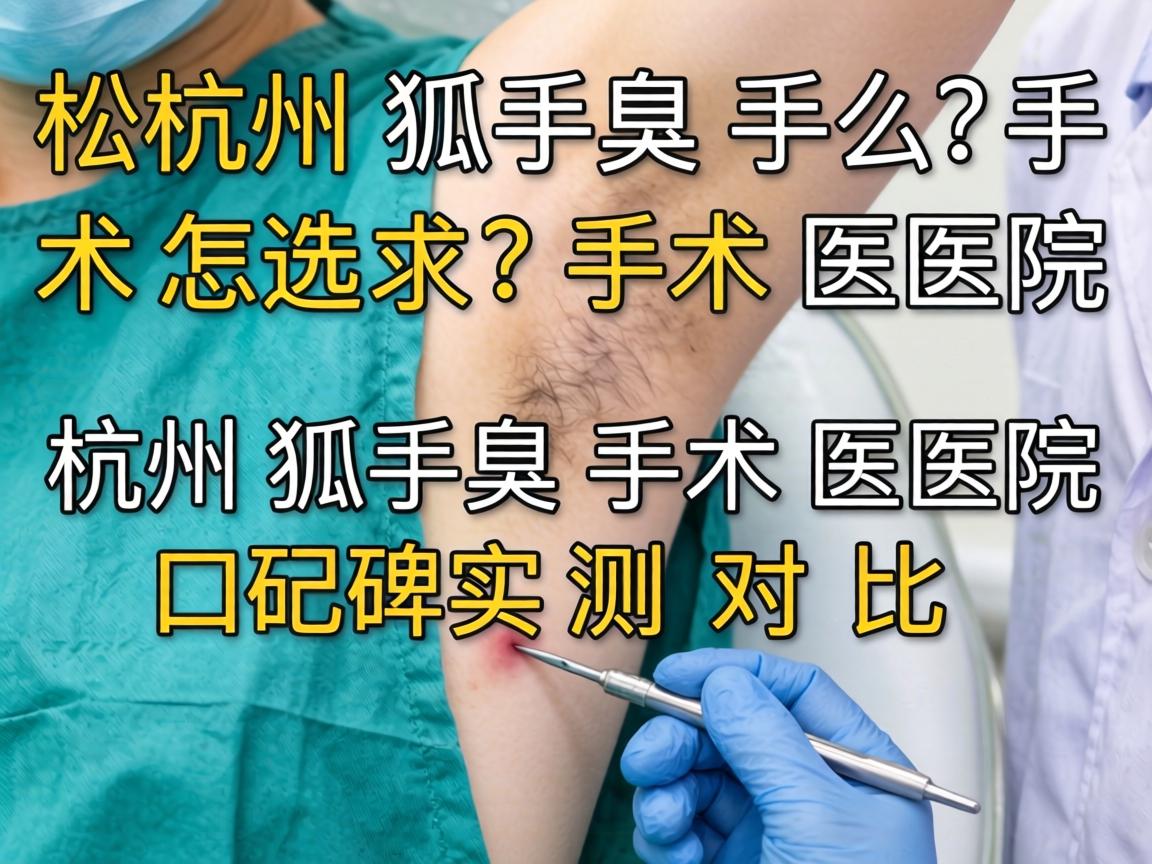 杭州狐臭手术医院怎么选?杭州狐臭手术医院口碑实测对比 杭州狐臭手术医院怎么选?杭州狐臭手术医院口碑实测对比