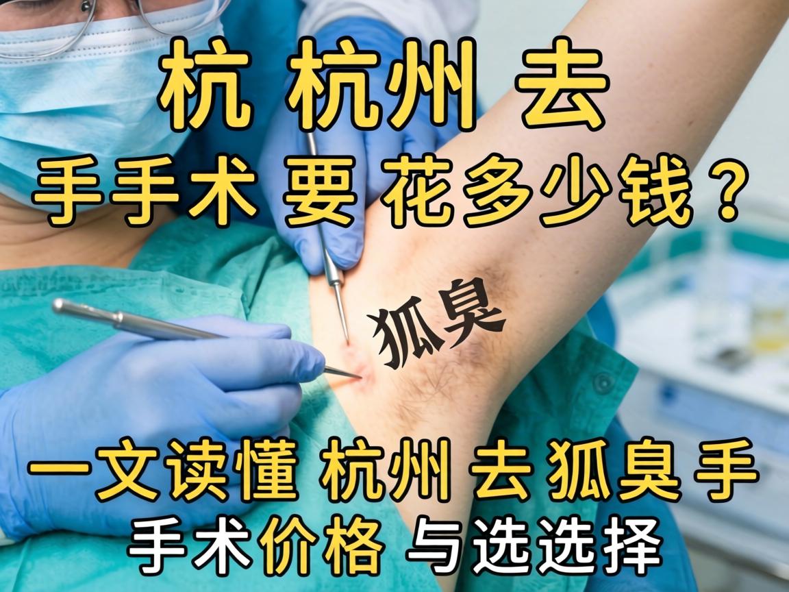 杭州去狐臭手术要花多少钱?一文读懂杭州去狐臭手术价格与选择 杭州去狐臭手术要花多少钱?一文读懂杭州去狐臭手术价格与选择