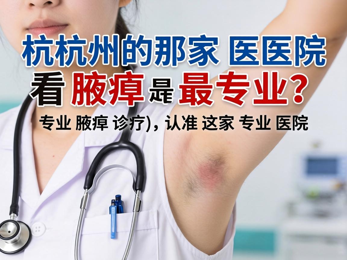 杭州那家医院看腋臭最专业？专业腋臭诊疗，认准这家专业医院