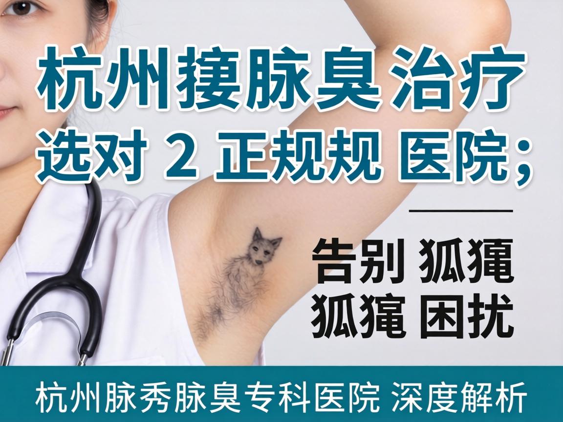 杭州腋臭治疗，选对正规医院，告别狐臭困扰—杭州腋秀腋臭专科医院深度解析
