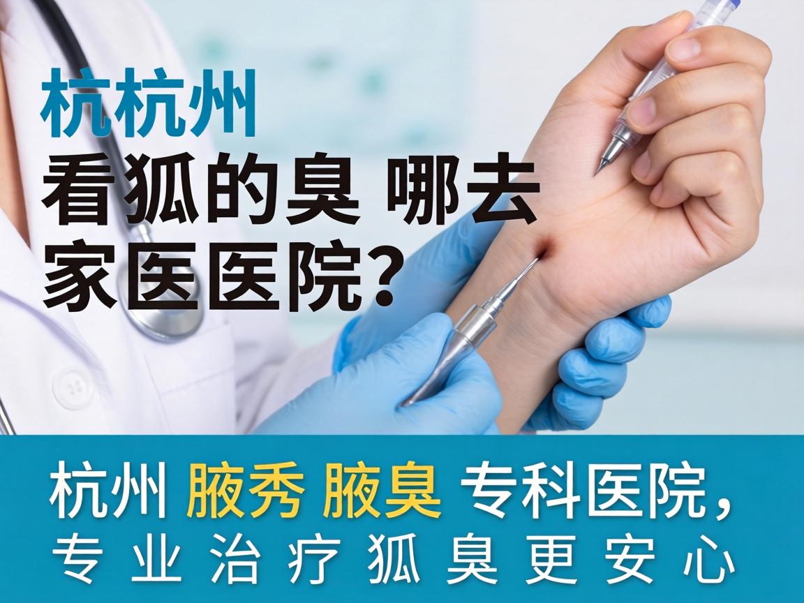 杭州看狐臭去哪家医院？杭州腋秀腋臭专科医院，专业治疗狐臭更安心