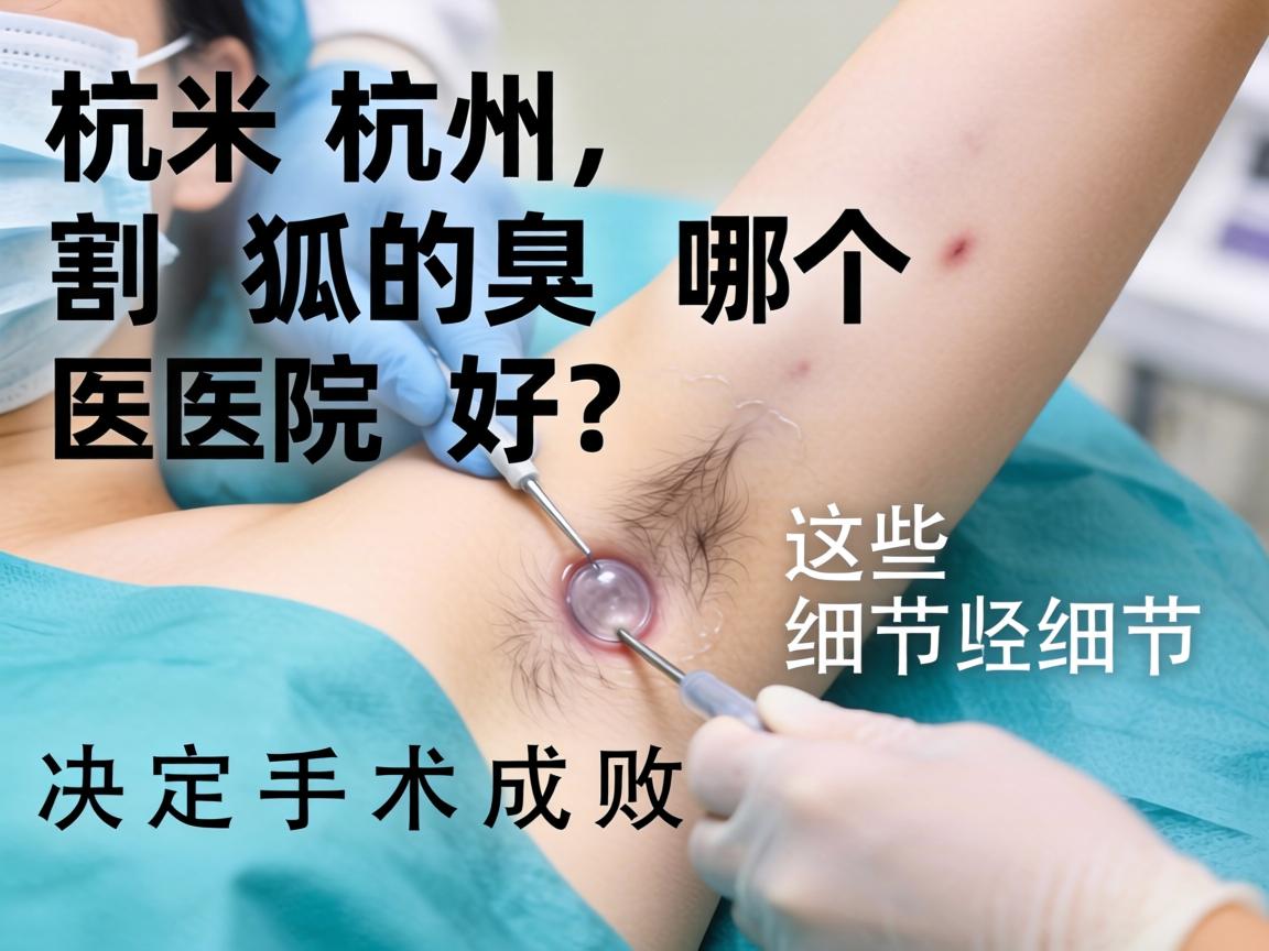 杭州割狐臭哪个医院好？这些细节决定手术成败