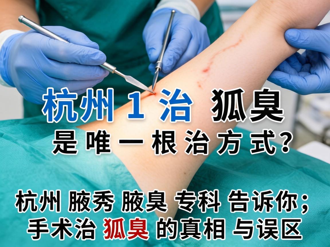 杭州治狐臭，手术是唯一根治方式？杭州腋秀腋臭专科告诉你，手术治狐臭的真相与误区
