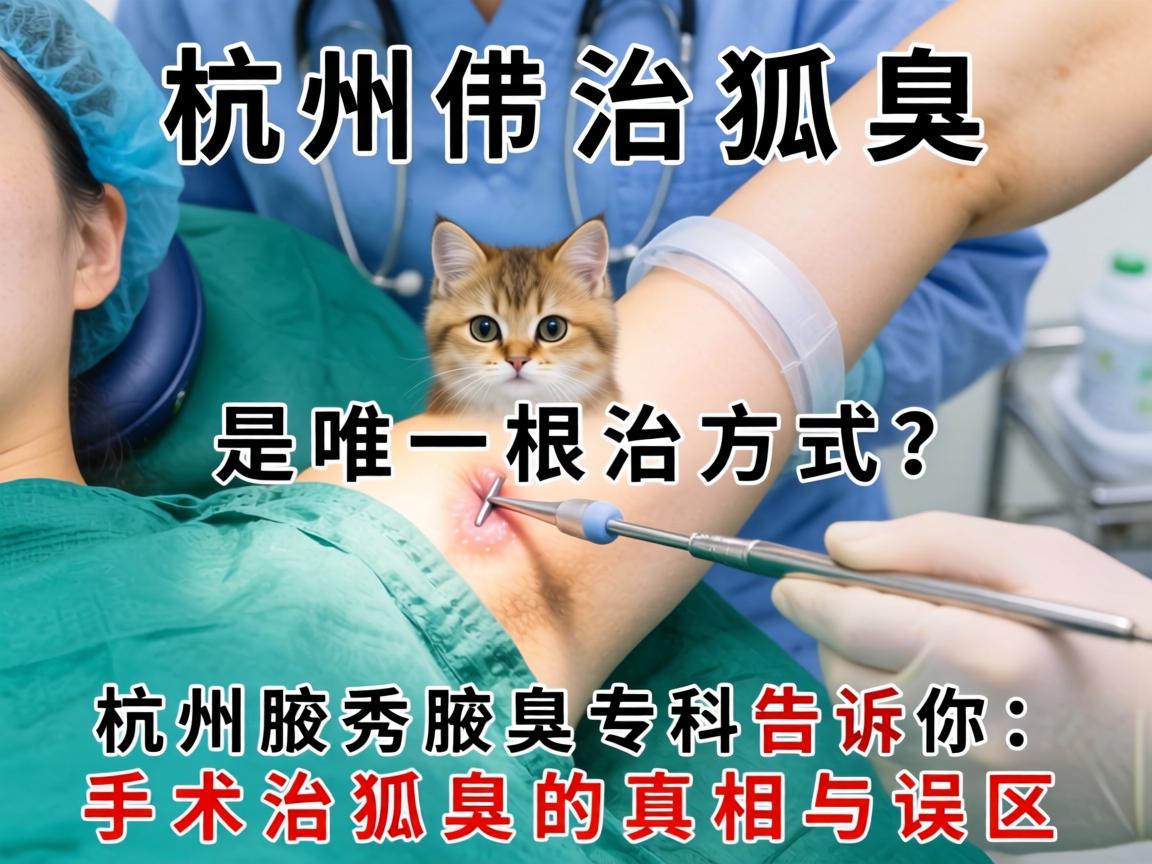 杭州治狐臭，手术是唯一根治方式？杭州腋秀腋臭专科告诉你，手术治狐臭的真相与误区