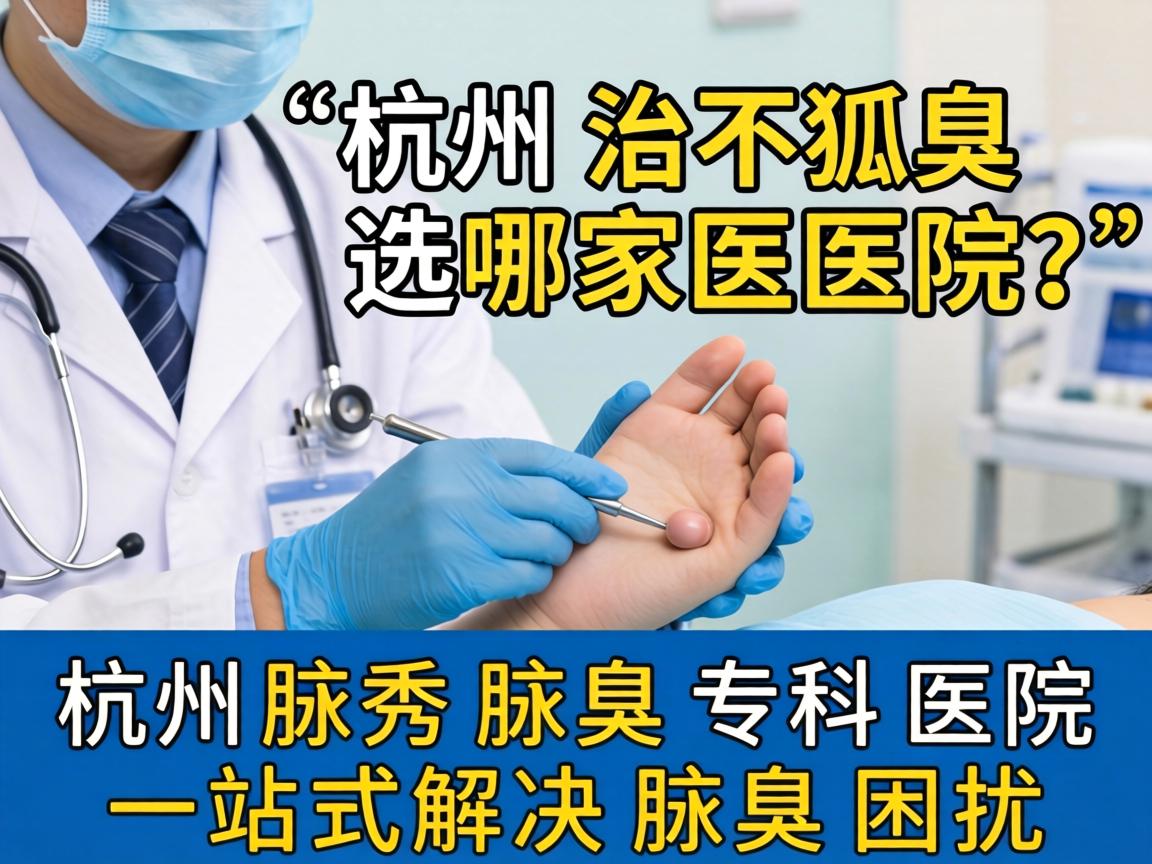 杭州治狐臭选哪家医院？杭州腋秀腋臭专科医院一站式解决腋臭困扰