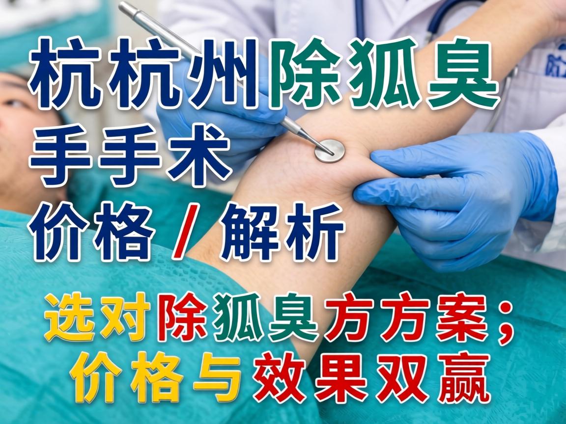 杭州除狐臭手术价格解析，选对除狐臭方案，价格与效果双赢