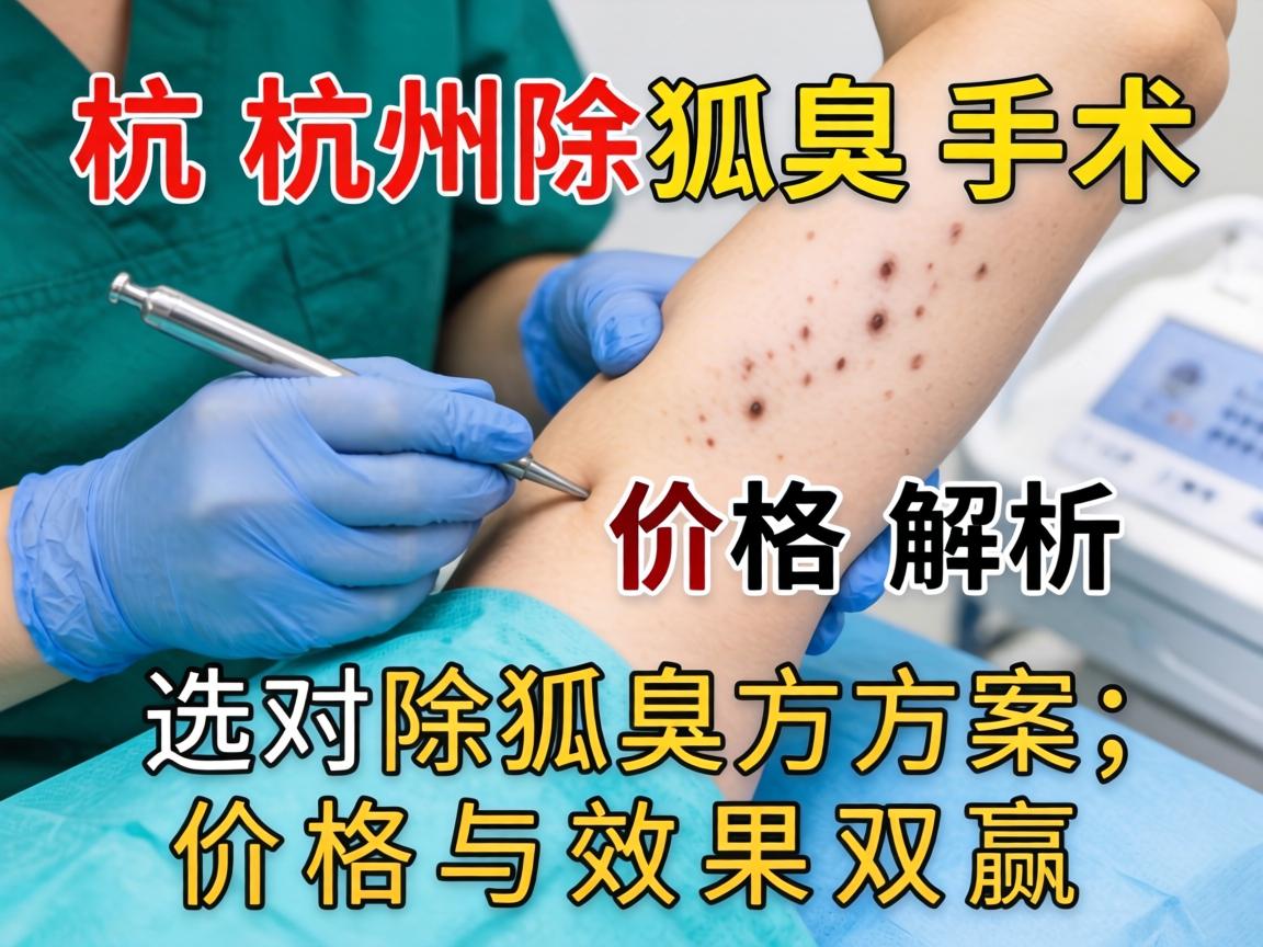 杭州除狐臭手术价格解析，选对除狐臭方案，价格与效果双赢