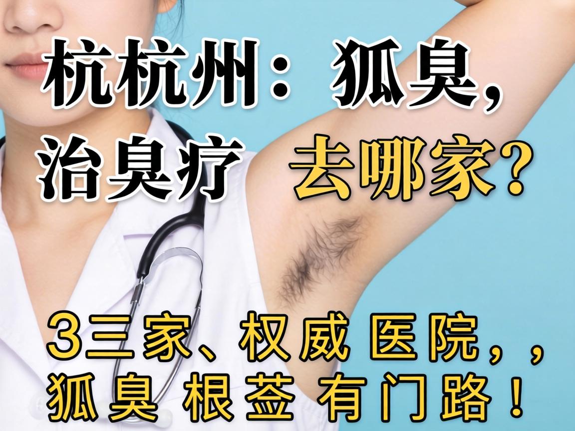 杭州狐臭治疗去哪家？这3家权威医院，狐臭根治有门路！