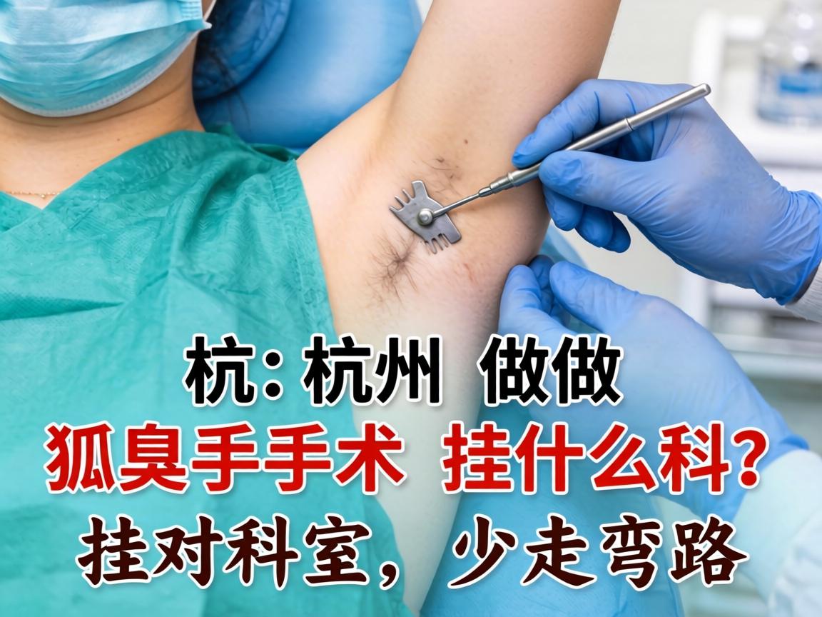 杭州做狐臭手术挂什么科？挂对科室，少走弯路