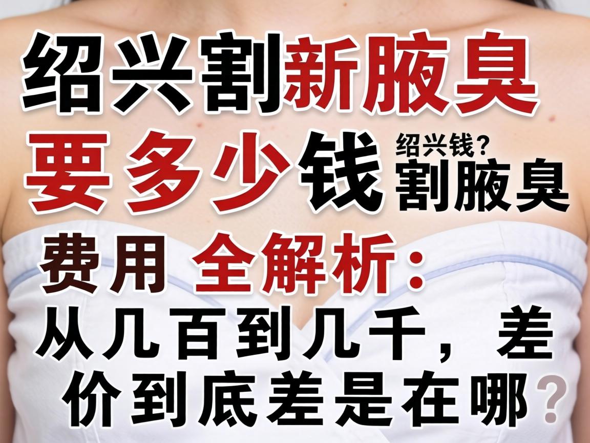 绍兴割腋臭要多少钱？绍兴割腋臭费用全解析，从几百到几千，差价到底差在哪？