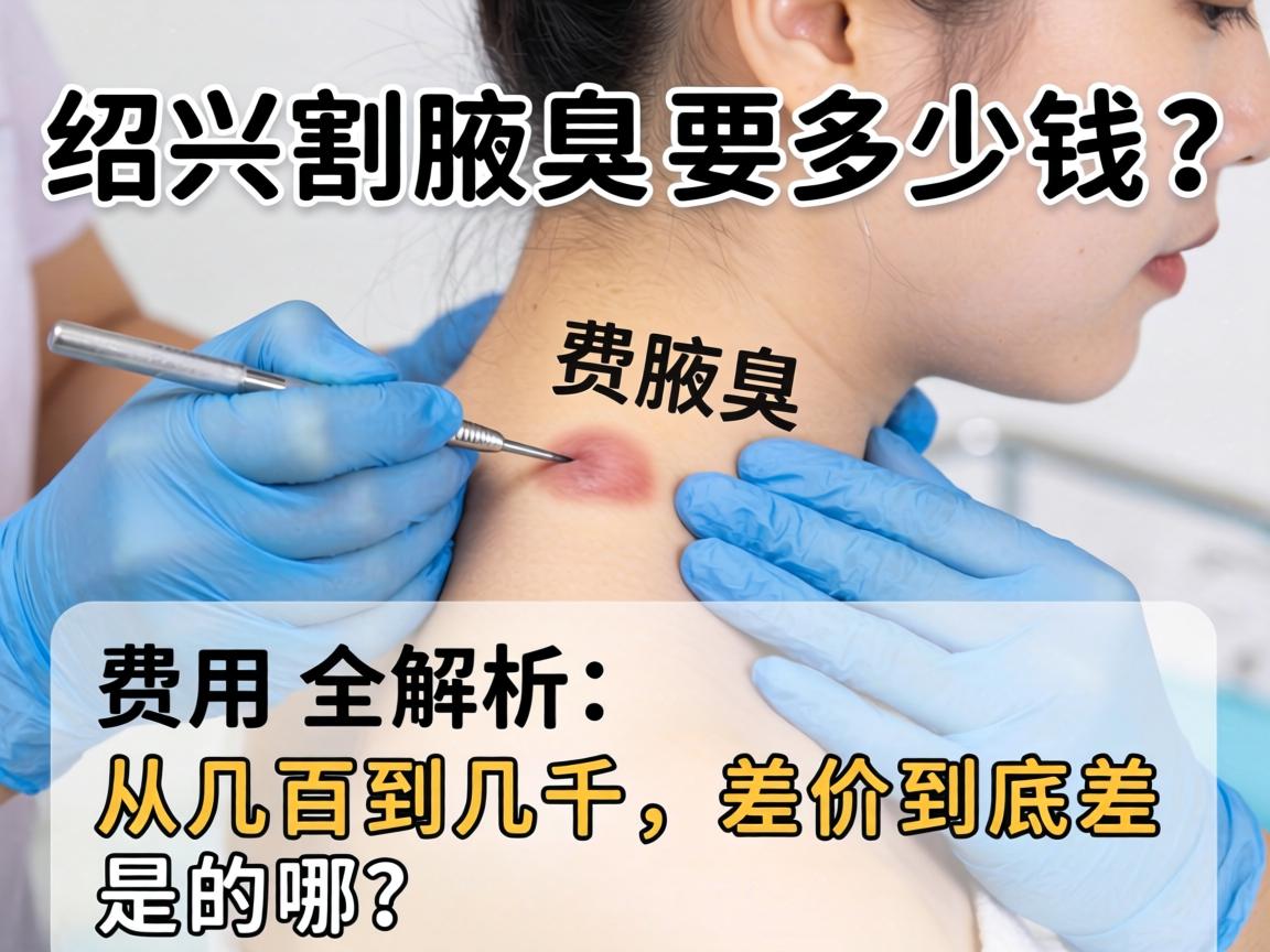 绍兴割腋臭要多少钱？绍兴割腋臭费用全解析，从几百到几千，差价到底差在哪？