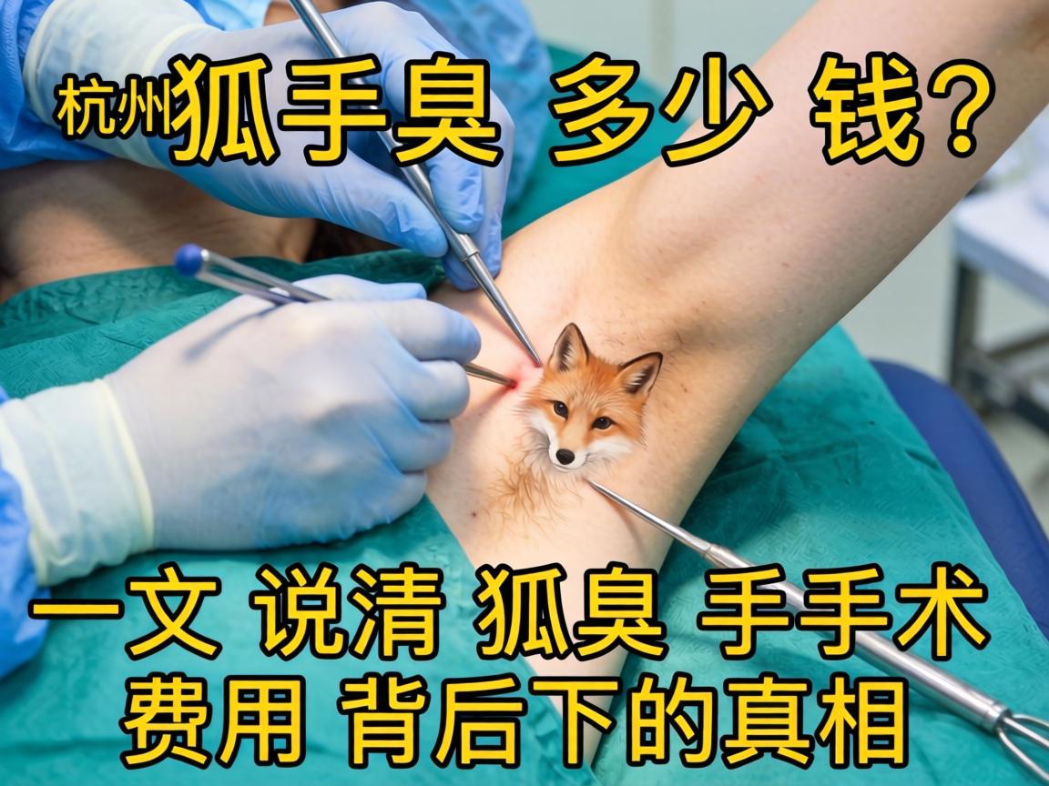 杭州狐臭手术多少钱？一文说清狐臭手术费用背后的真相