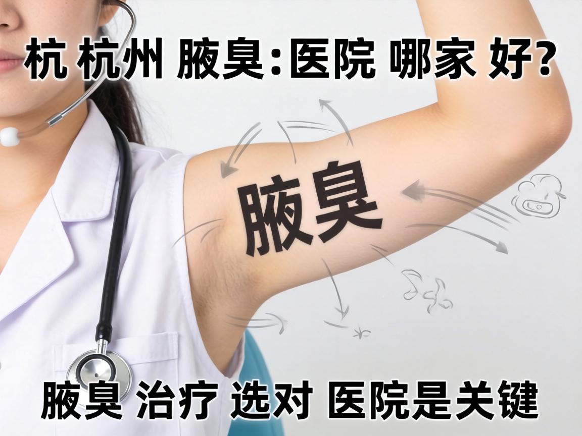杭州腋臭医院哪家好？腋臭治疗选对医院是关键