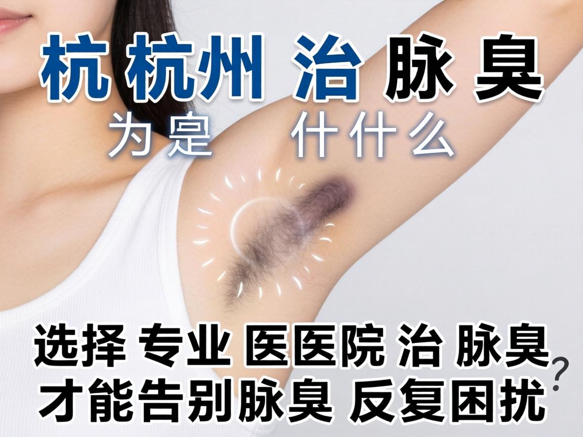 杭州治腋臭，为什么选择专业医院治腋臭，才能告别腋臭反复困扰？