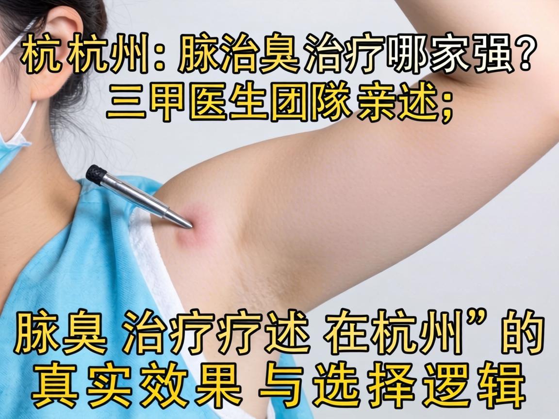 杭州腋臭治疗哪家强?三甲医生团队亲述,腋臭治疗在杭州的真实效果与选择逻辑 杭州腋臭治疗哪家强?三甲医生团队亲述,腋臭治疗在杭州的真实效果与选择逻辑