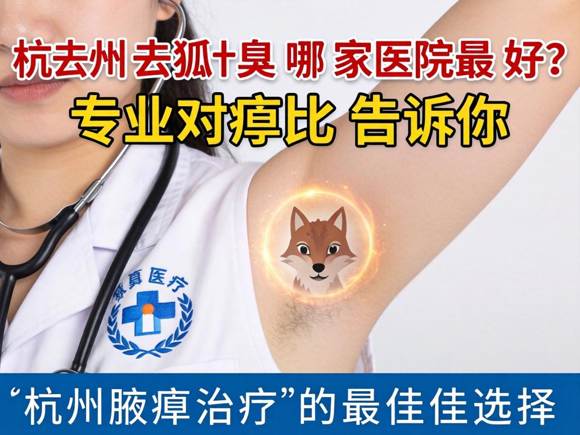 杭州去狐臭哪家医院最好？专业对比告诉你杭州腋臭治疗的最佳选择