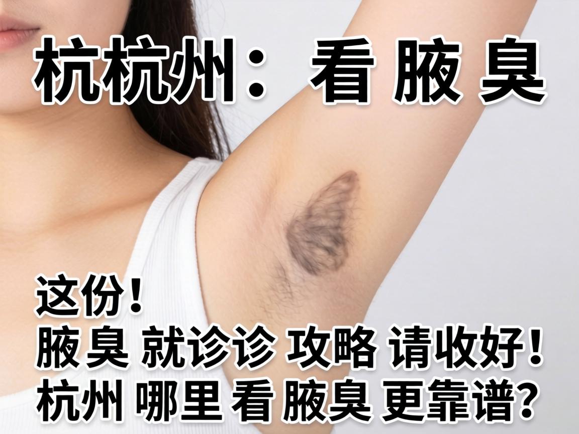 杭州看腋臭，这份腋臭就诊攻略请收好！杭州哪里看腋臭更靠谱？