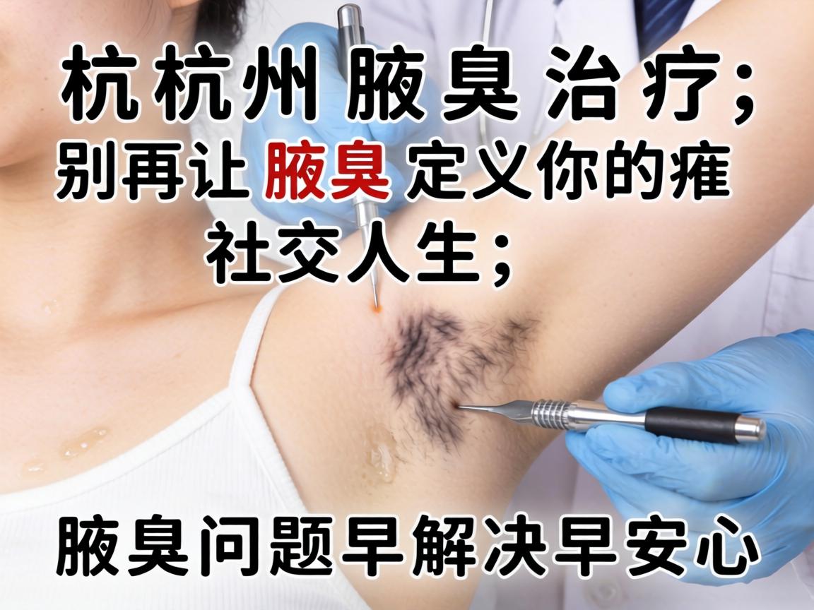 杭州腋臭治疗，别再让腋臭定义你的社交人生，腋臭问题早解决早安心