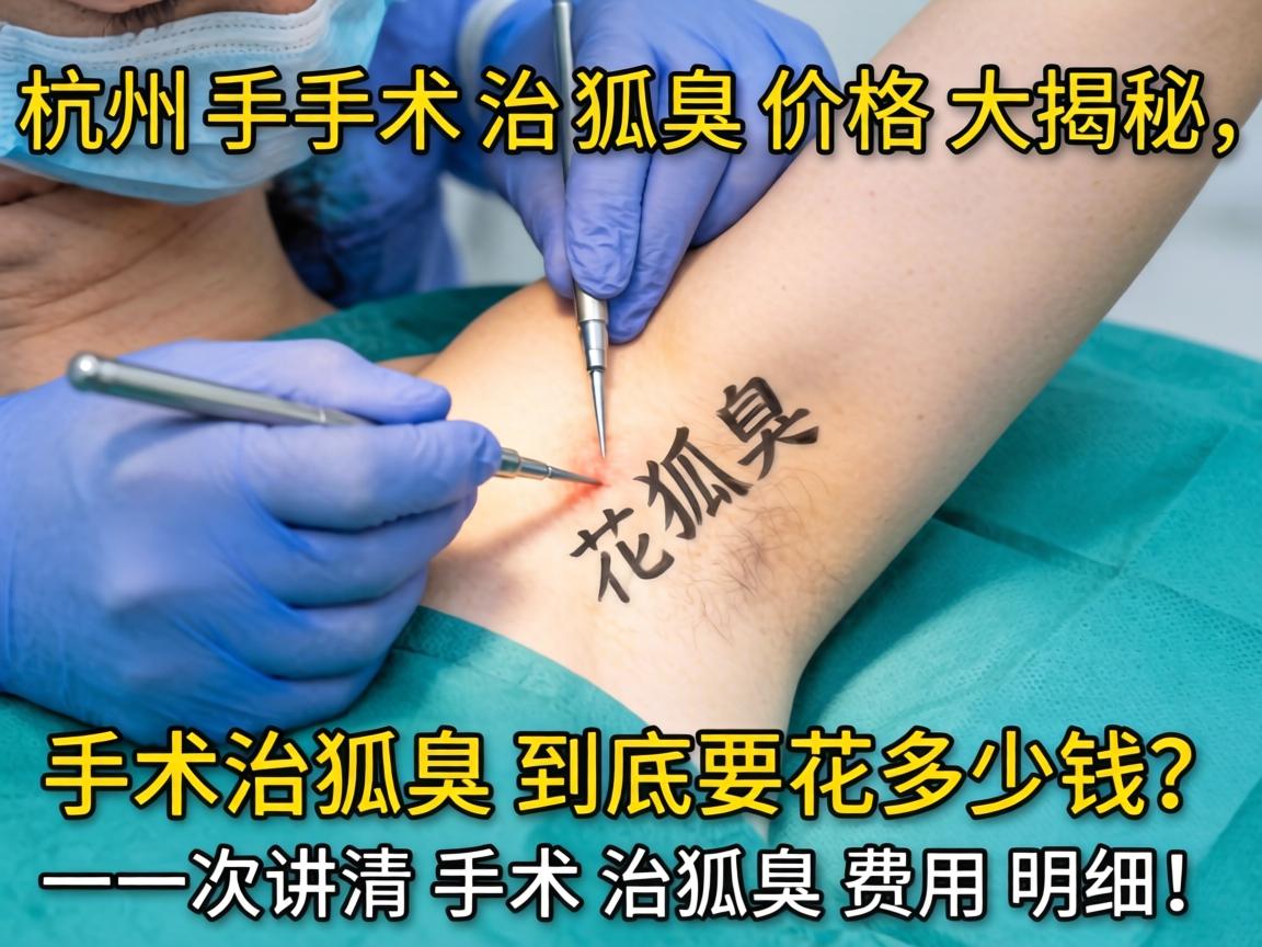 杭州手术治狐臭价格大揭秘，手术治狐臭到底要花多少钱？一次讲清手术治狐臭费用明细！