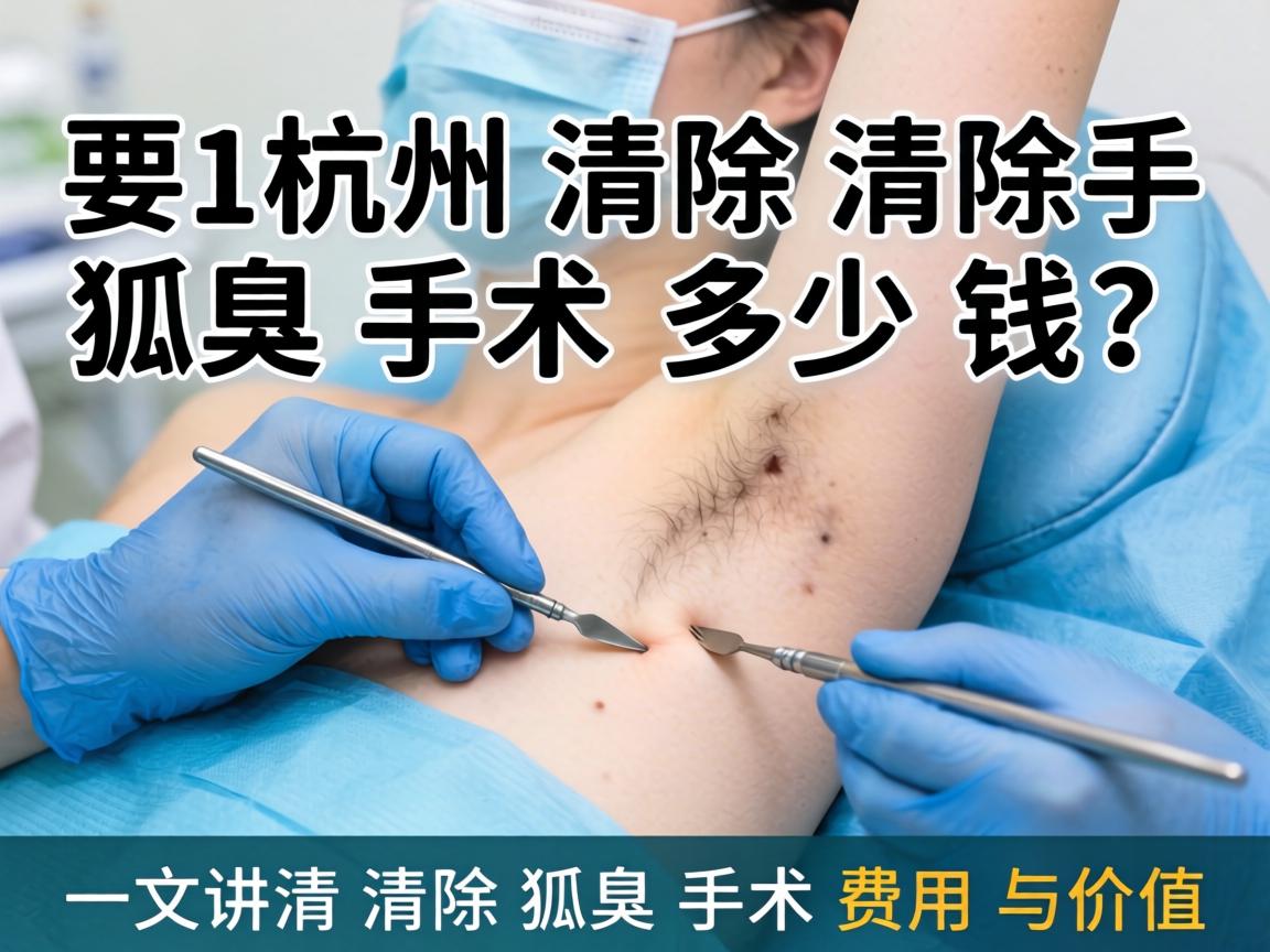 杭州清除狐臭手术多少钱？一文讲清清除狐臭手术费用与价值