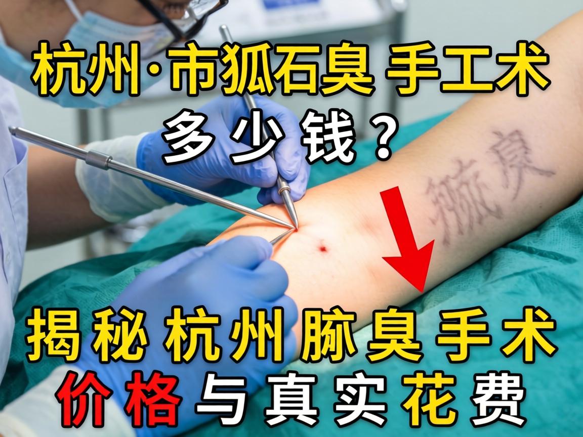 杭州狐臭手术多少钱？揭秘杭州腋臭手术价格与真实花费