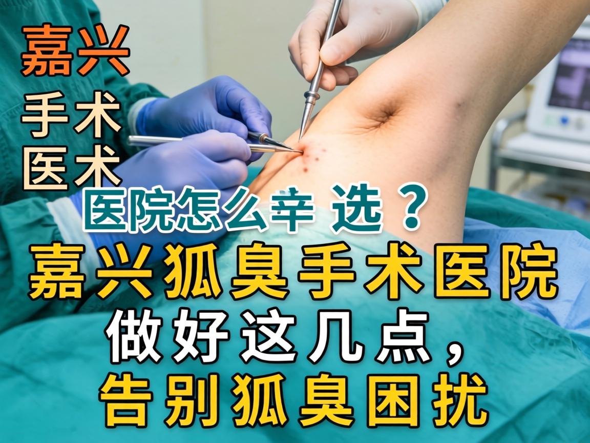 嘉兴狐臭手术医院怎么选？嘉兴狐臭手术医院做好这几点，告别狐臭困扰