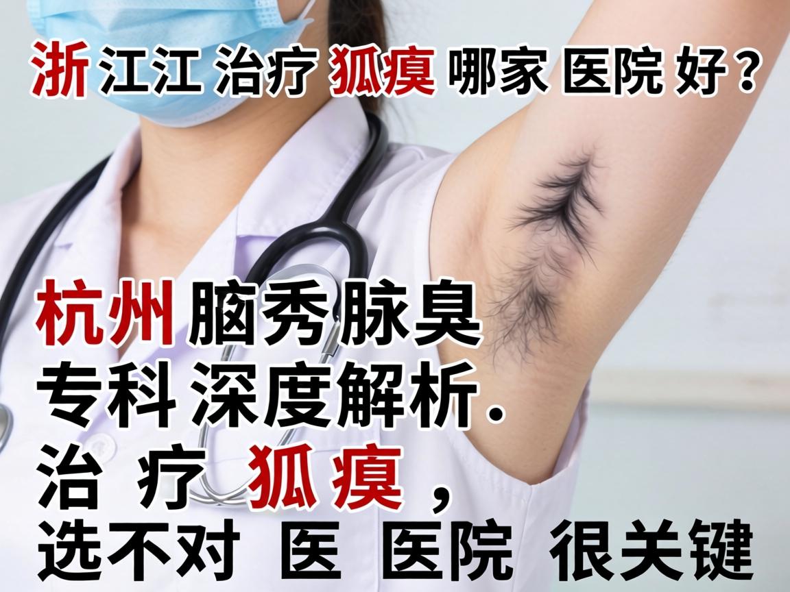 浙江治疗狐臭哪家医院好？杭州腋秀腋臭专科深度解析，治疗狐臭，选对医院很关键