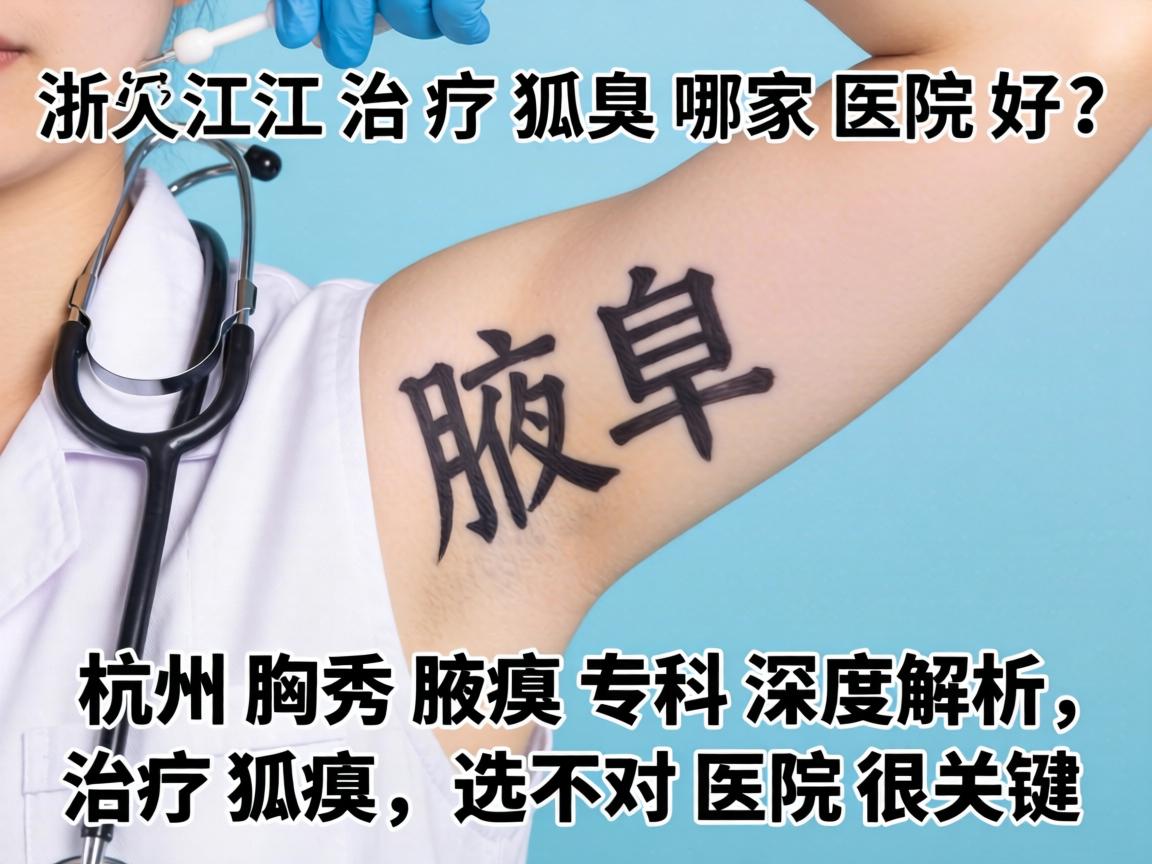浙江治疗狐臭哪家医院好？杭州腋秀腋臭专科深度解析，治疗狐臭，选对医院很关键