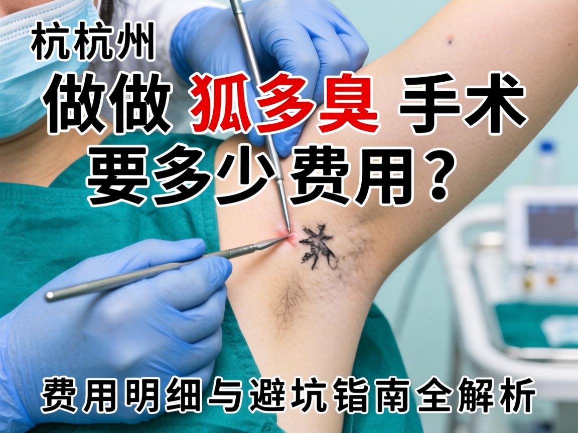 杭州做狐臭手术要多少费用？费用明细与避坑指南全解析