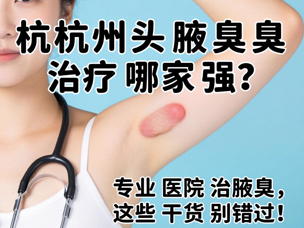 杭州腋臭治疗哪家强？专业医院治腋臭，这些干货别错过！
