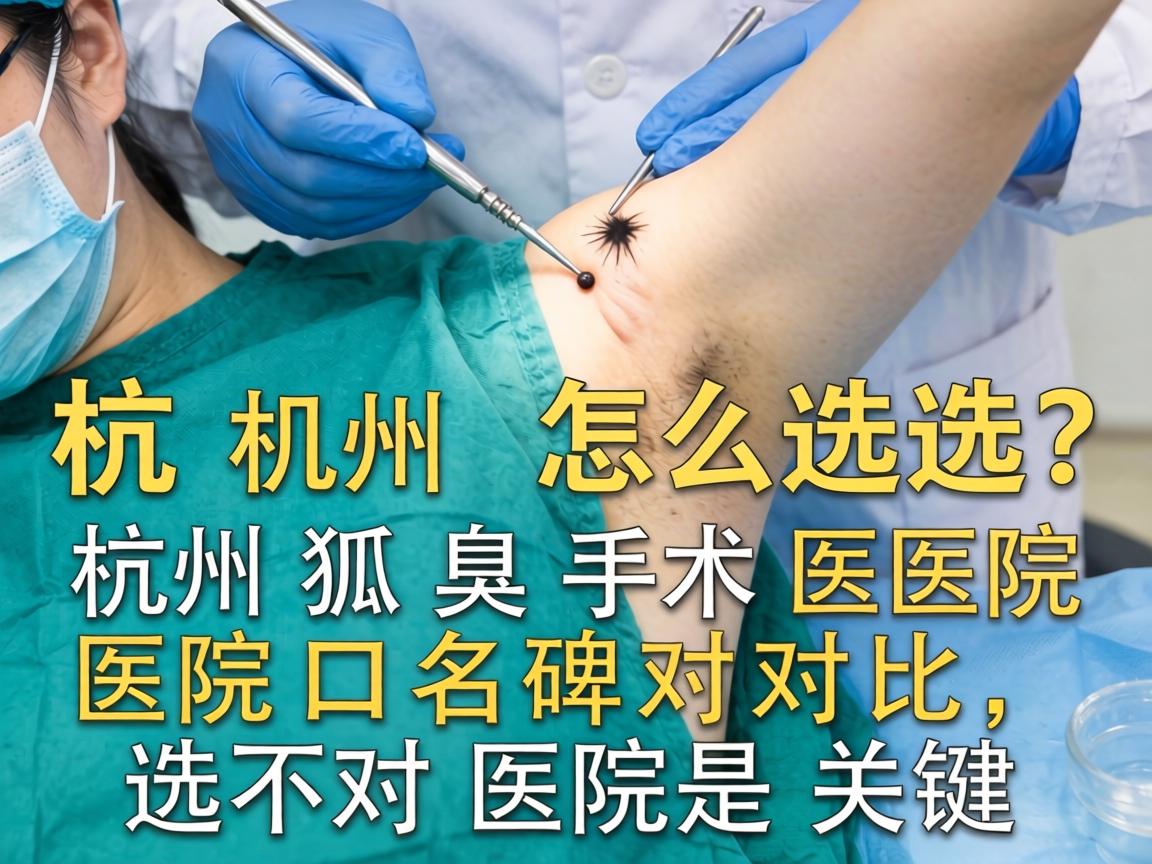 杭州狐臭手术医院怎么选？杭州狐臭手术医院口碑对比，选对医院是关键