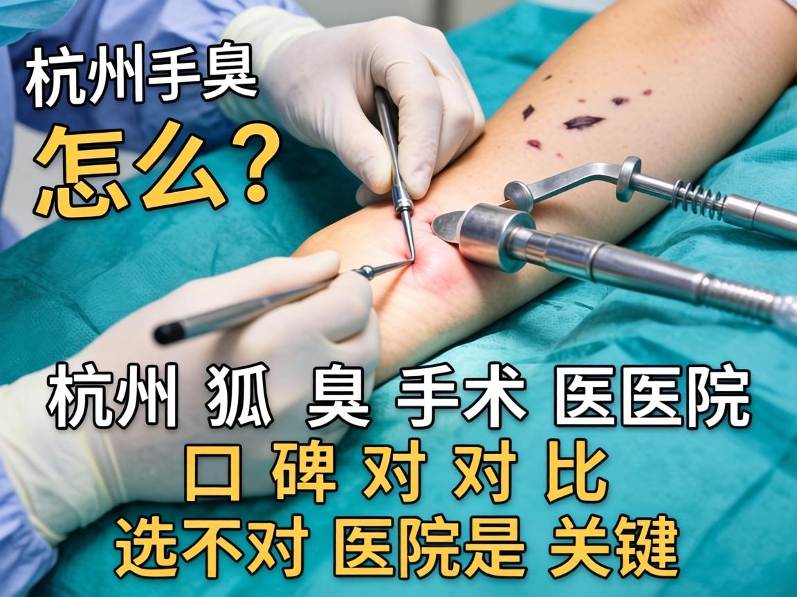 杭州狐臭手术医院怎么选？杭州狐臭手术医院口碑对比，选对医院是关键